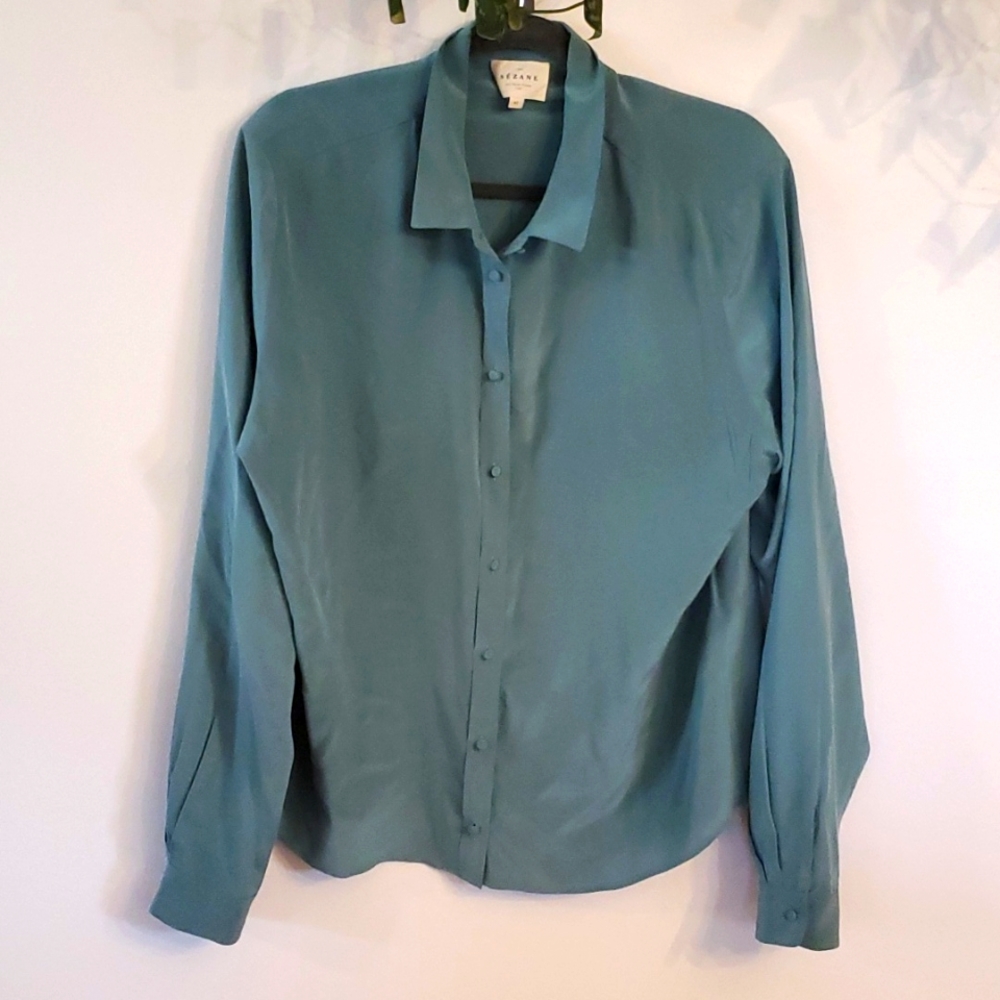 Sezane Silk Button Up